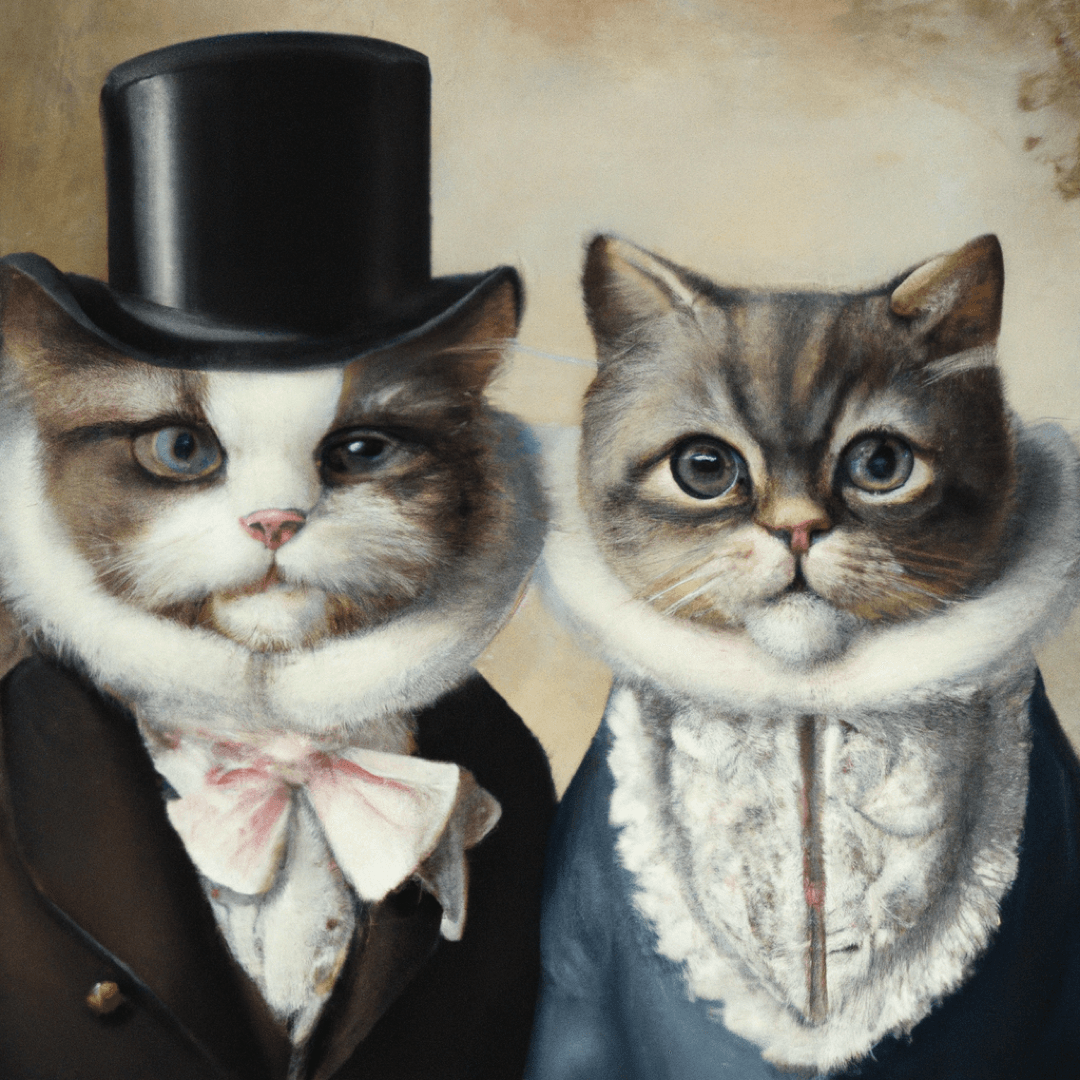 Victorian cat from: We are Sanity agency partners