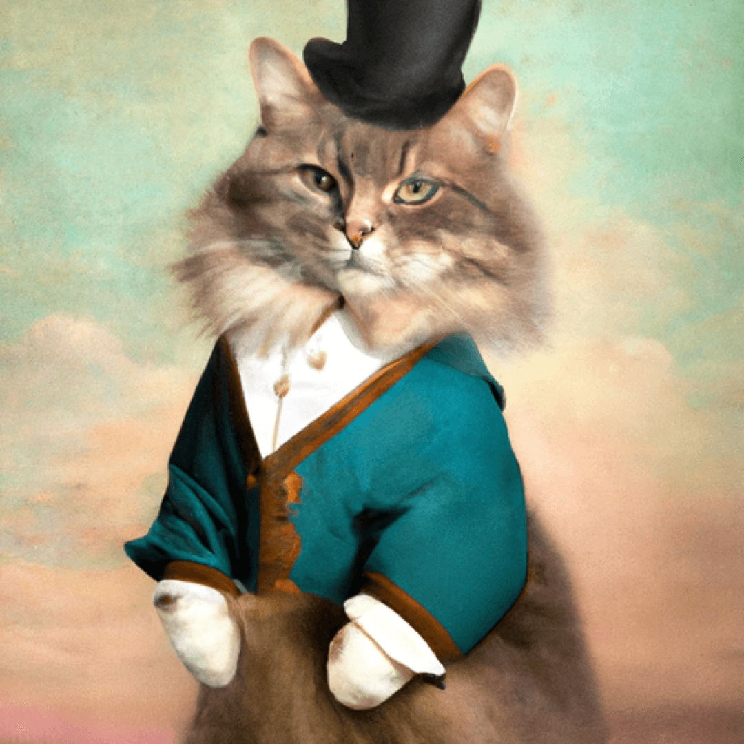 Victorian cat from: Our App Router setup with Next 13.4, Tailwind CSS and Sanity