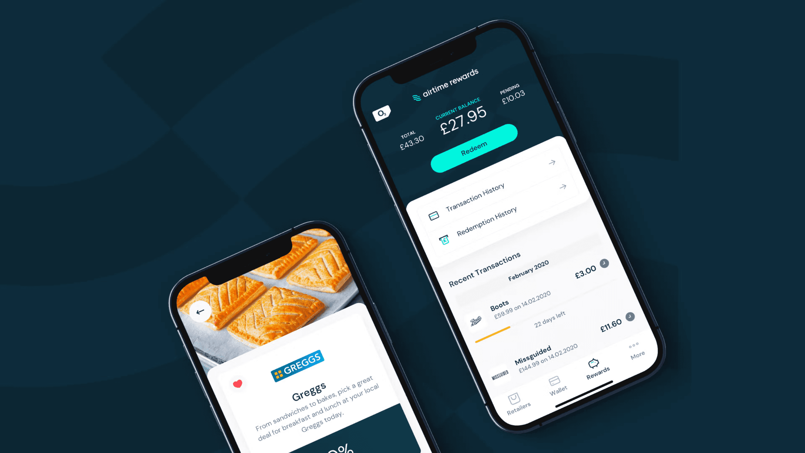 The redesigned Airtime Rewards cashback platform marketing site homepage