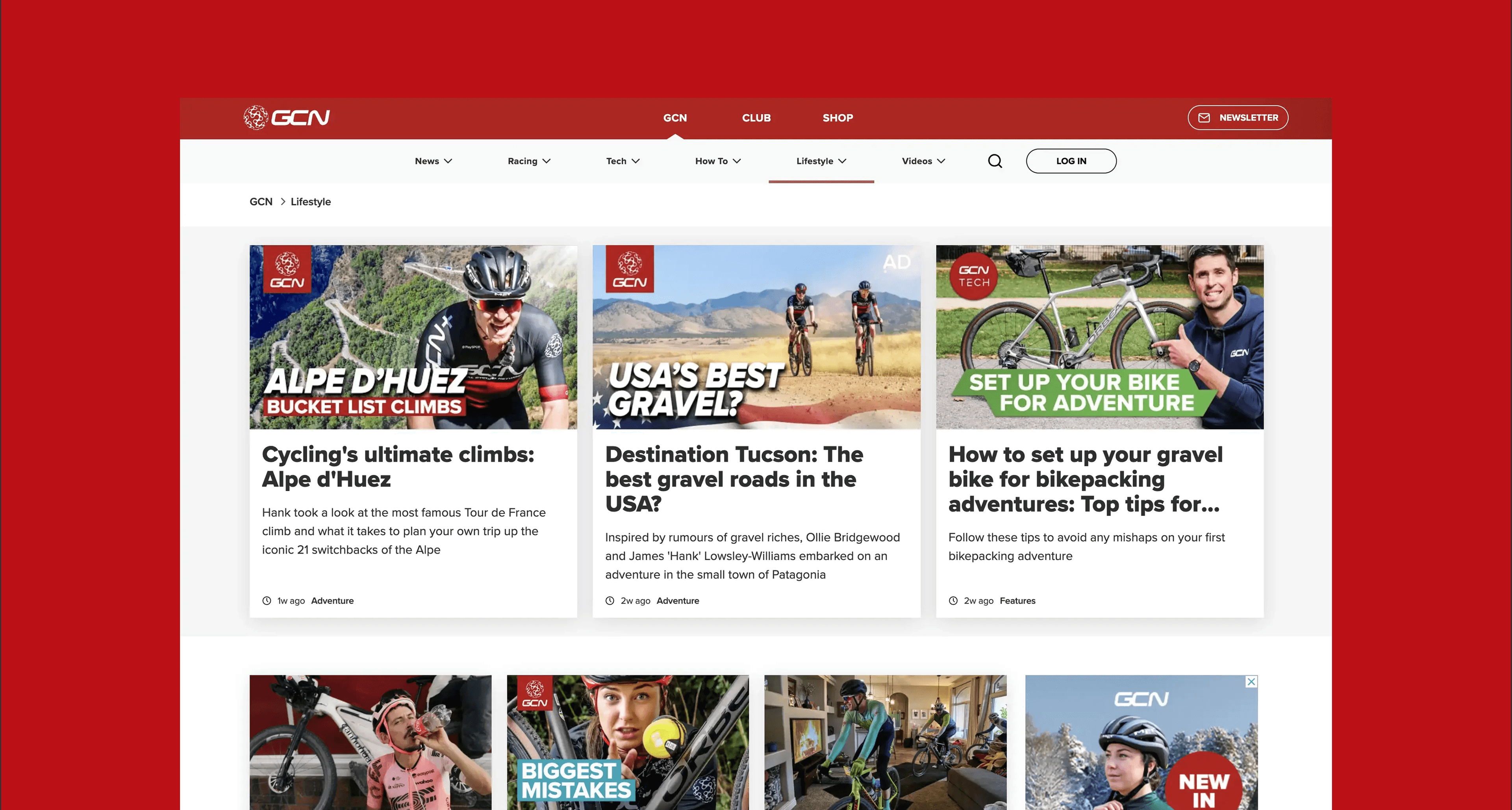 Showing the ecommerce side of GCN