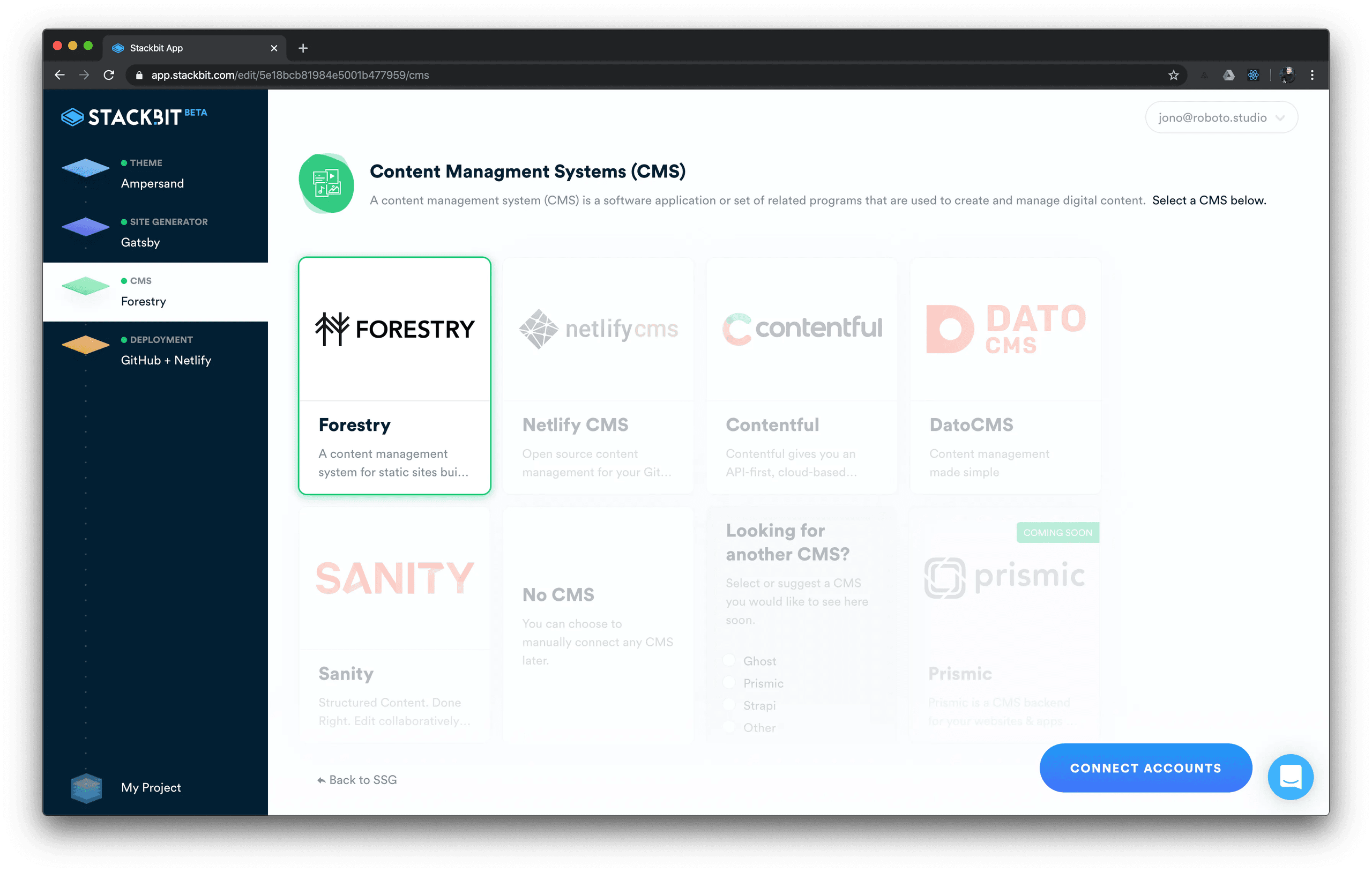 Choosing a CMS