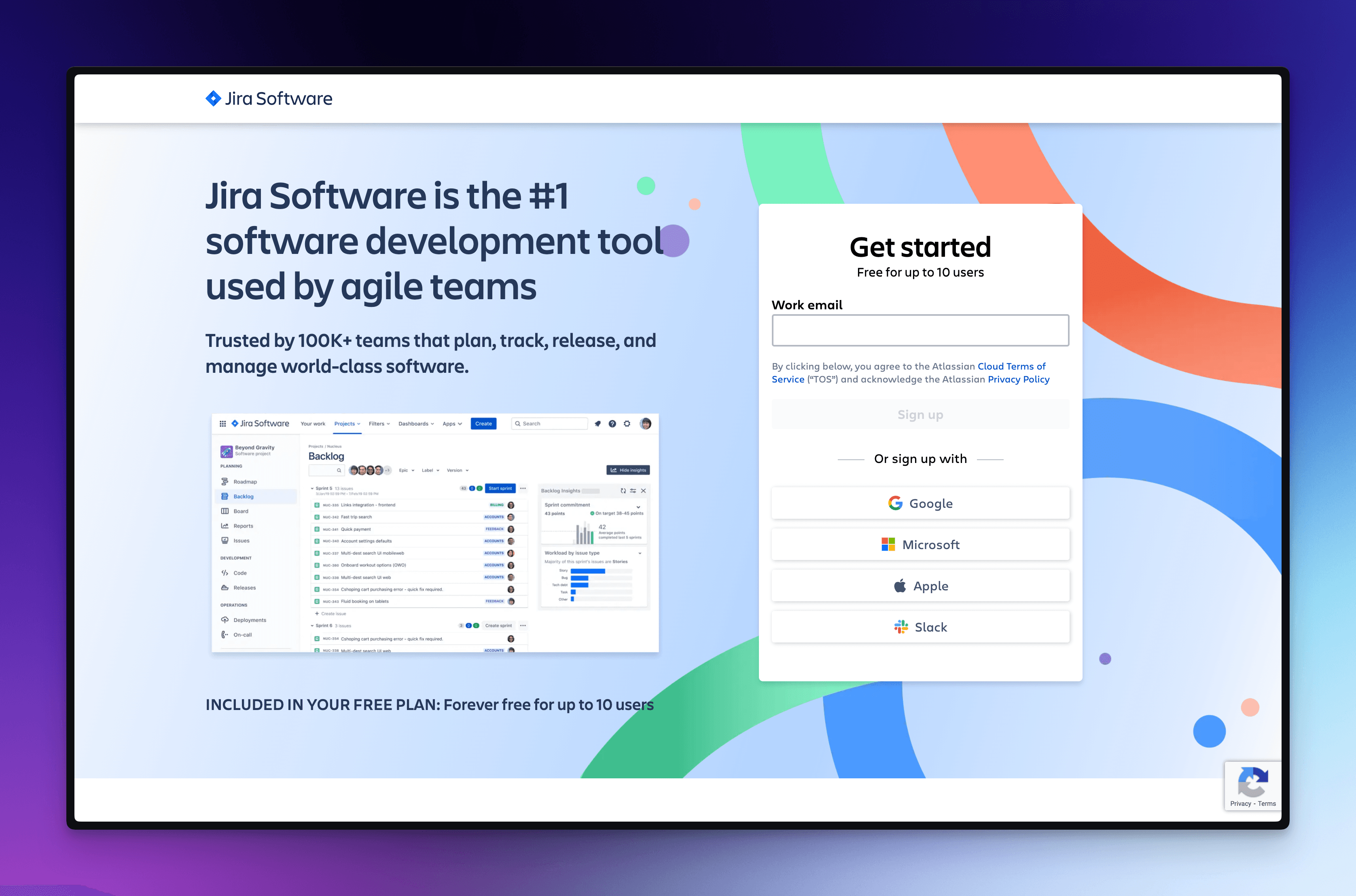 Please don't use Jira, this is a screenshot of the garbage software