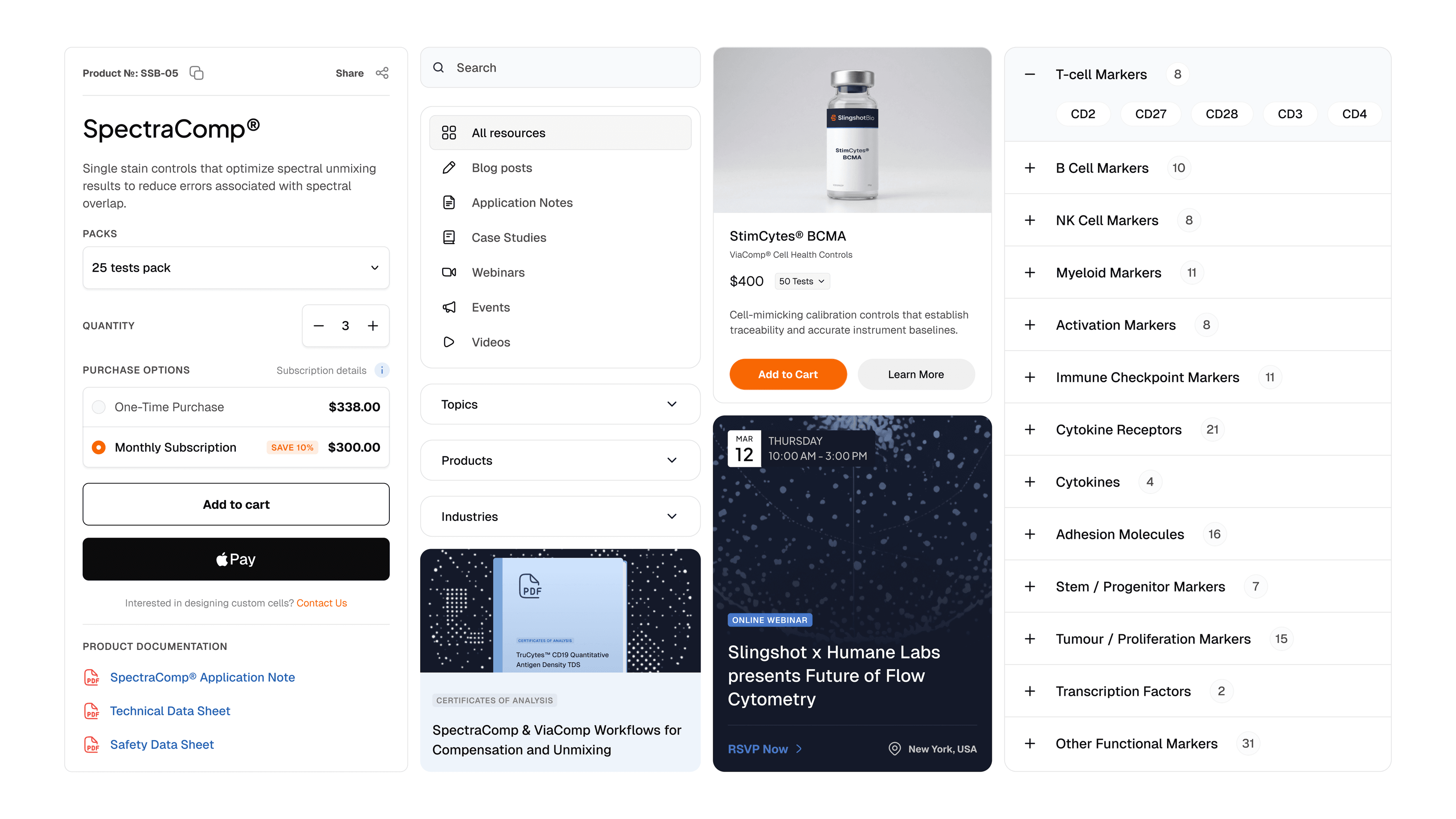 Slingshot Bio UI components